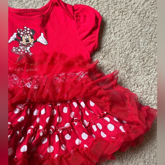 Minnie Mouse Walt Disney World Onesie with Attached Tulle Skirt-18 mo-EUC - Picture 5 of 10